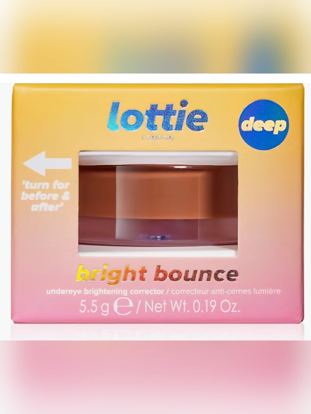💋5/$25 Lottie London Bright Bounce in Deep - Undereye Brightening Corrector